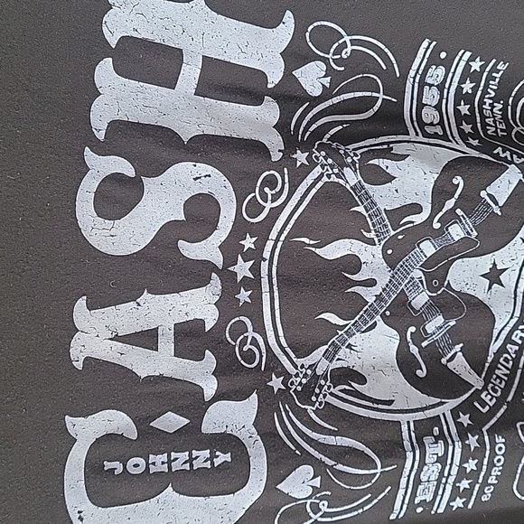 Johnny Cash Black Graphic Sleeveless Tee Size XL Zion‎ Rootswear - Picture 5 of 6